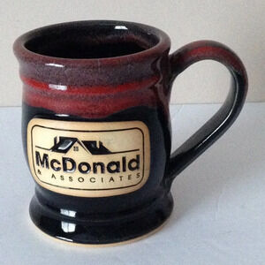 McDonald Gray Fox Pottery USA Coffee Tea Brown Mug Drinking Kitchen Accessories